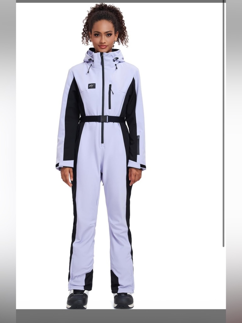 One Piece Ski Suits Slim Fit Overalls Jumpsuits Waterproof Winter Outdoor XL